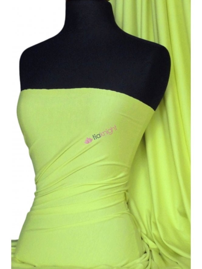 Heavy Viscose Rayon 4 Way Stretch Jersey Fabric- Light Pistachio Q896 LPIST