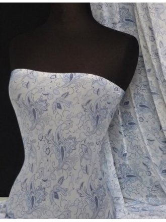 Helenka Mesh Stretch Material- China Blue Q311 BL