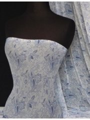 Helenka Mesh Stretch Material- China Blue Q311 BL