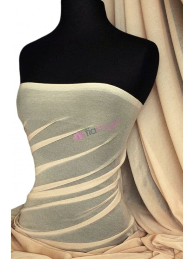 Helenka Mesh Stretch Sheer Dress Material- Natural Stone Q443 NSTN