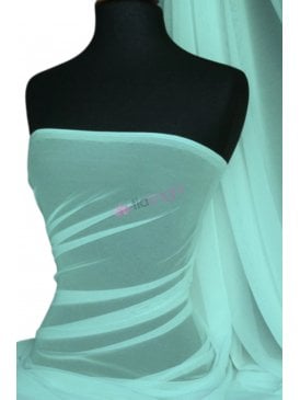 Helenka Mesh Stretch Sheer Dress Material- Peppermint Q443 PMNT