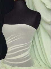 Helenka Mesh Stretch Sheer Dress Material- Soft Mint Q443 SMNT