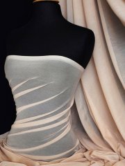 Helenka Mesh Stretch Sheer Dress Material- Stone Q443 STN