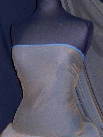 Helenka Mesh Two Tone Shimmer Material- Gold/Blue SQ38 GDBL