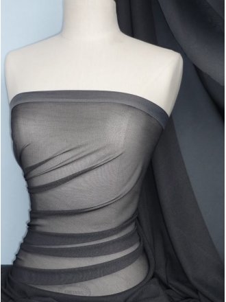 Helenka Mesh Two Tone Shimmer Material- Grey SQ38 GR