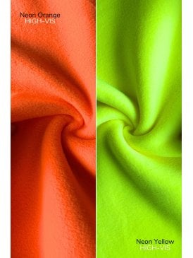 Hi-Vis Polar Fleece Anti Pill Washable Soft Fabric- Neon