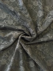 Lace 4 Way Stretch Fabric- Botanical Garden Black SQ202 BK