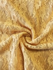 Lace Daisy Design 4 Way Stretch Fabric- SQ87