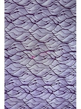 Lace Design 4 Way Stretch Fabric- Aubergine Glitter SQ939 AUB
