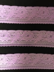 Lace Floral Stretch Trim- Lavender SY182 LVND
