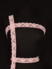 Light Pink Floral Lace Trim