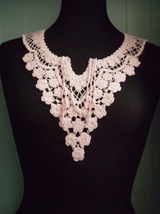 Light Pink Flower Cotton Neck Piece