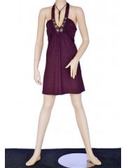 Little Plum Embellished Halter-Neck Dress