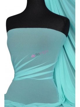 LT Power Mesh 4 Way Stretch Material- Aqua 109 LT AQ