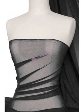 LT Power Mesh 4 Way Stretch Material- Black 109 LT BK