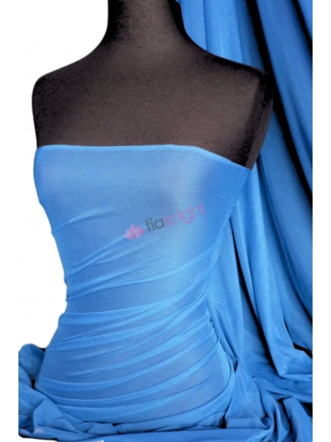 LT Power Mesh 4 Way Stretch Material- Cerulean Blue 109 LT CLBL