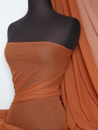 LT Power Mesh 4 Way Stretch Material- Copper 109 LT COP