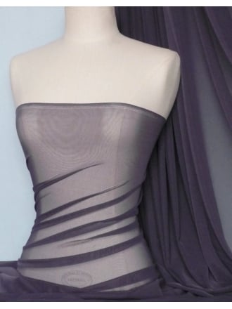 LT Power Mesh 4 Way Stretch Material- Damson 109 LT DMS