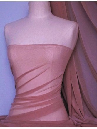 LT Power Mesh 4 Way Stretch Material- Dusky Rose 109 LT DRS