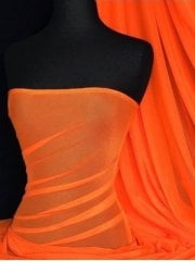 LT Power Mesh 4 Way Stretch Material- Hot Orange 109 LT HTOR