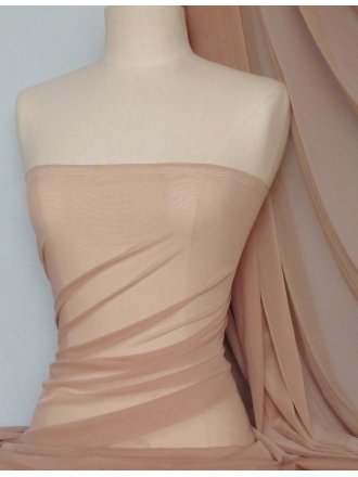 LT Power Mesh 4 Way Stretch Material- Nutmeg 109 LT NTG