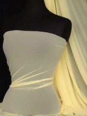 LT Power Mesh 4 Way Stretch Material- Pastel Lemon 109 LT PLMN