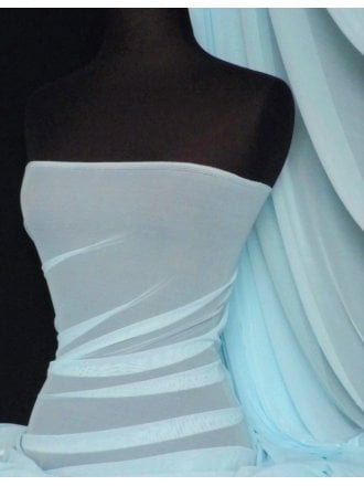 LT Power Mesh 4 Way Stretch Material- Powder Blue 109 LT PWBL