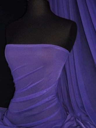 LT Power Mesh 4 Way Stretch Material- Purple 109 LT PPL