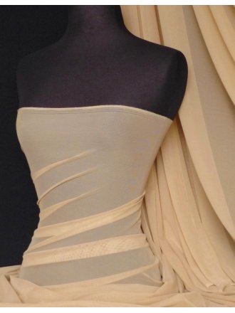 LT Power Mesh 4 Way Stretch Material- Sand 109 LT SND
