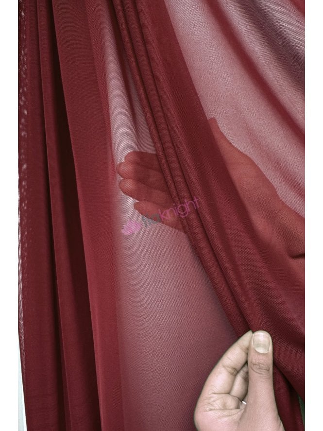 LT Power Mesh 4 Way Stretch Material- Wine 109 LT WN