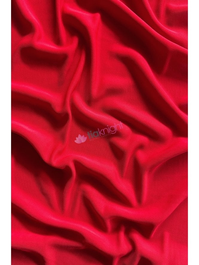 Lucci Stretch Heavy Semi-Sheer Lining Fabric- Red SQ872 RD