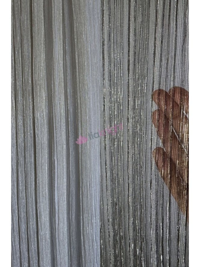 Lurex Pleated Shimmer Sheer Stretch Dressmaking Fabric- SQ940