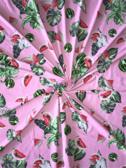 Luxe Heavy Matt Lycra 4 Way Stretch Fabric- Watermelon Fest SQ643