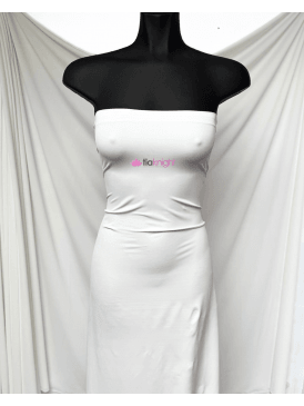 Luxe Printing Fabric P4P 4 Way Stretch Tricot- White