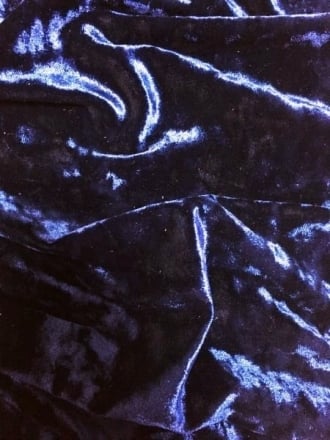 Marble Texture Velvet Lycra 4 Way Stretch Fabric- Indigo Purple Q172 IND