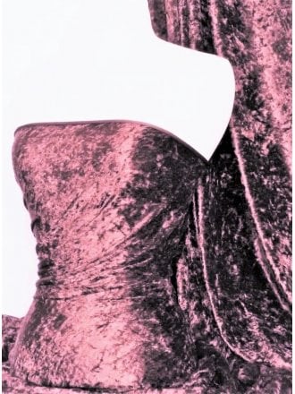 Marble Texture Velvet Lycra Stretch Fabric- Mauve SQ388 MVE