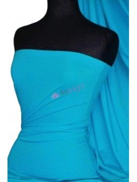 Matt Lycra 4 Way Stretch Fabric- Aquamarine Q56 AQMR