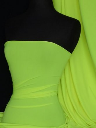 Matt Lycra 4 Way Stretch Fabric- Bright Yellow Q56 BTYL