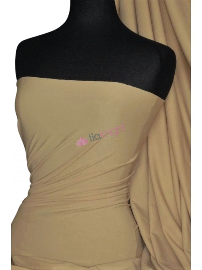 Matt Lycra 4 Way Stretch Fabric- Cappuccino Q56 CPO