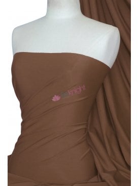 Matt Lycra 4 Way Stretch Fabric- Chocolate Fudge Q56 CHFG