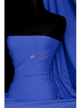 Matt Lycra 4 Way Stretch Fabric- Cornflower Blue Q56 CBL