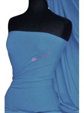 Matt Lycra 4 Way Stretch Fabric- Denim Blue Q56 DNM