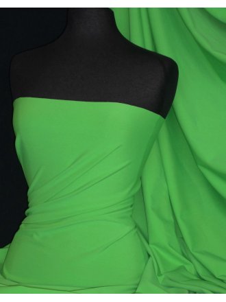 Matt Lycra 4 Way Stretch Fabric- Kelly Green Q56 KGR