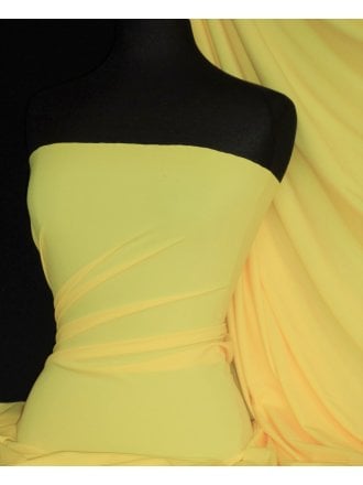 Matt Lycra 4 Way Stretch Fabric- Lemon Q56 LMN
