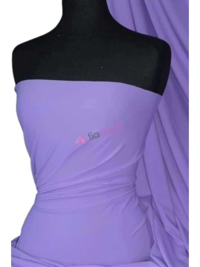 Matt Lycra 4 Way Stretch Fabric- Lilac Q56 LIL