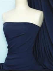Matt Lycra 4 Way Stretch Fabric- Midnight Navy Q56 MDNY