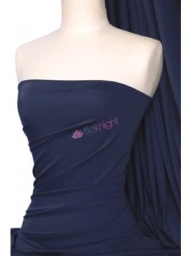 Matt Lycra 4 Way Stretch Fabric- Navy Q56 NY