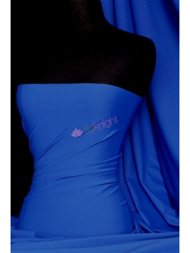 Matt Lycra 4 Way Stretch Fabric- Royal Blue Q56 RBL