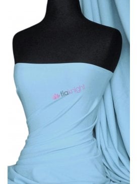 Matt Lycra 4 Way Stretch Fabric- Sky Blue Q56 SKBL