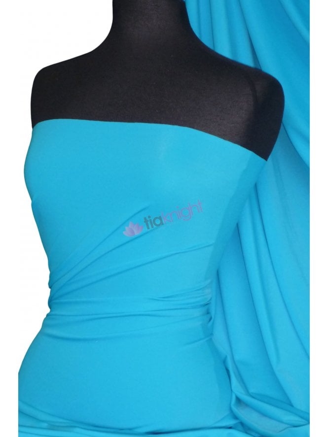 Matt Lycra 4 Way Stretch Fabric- Turquoise Q56 TQS